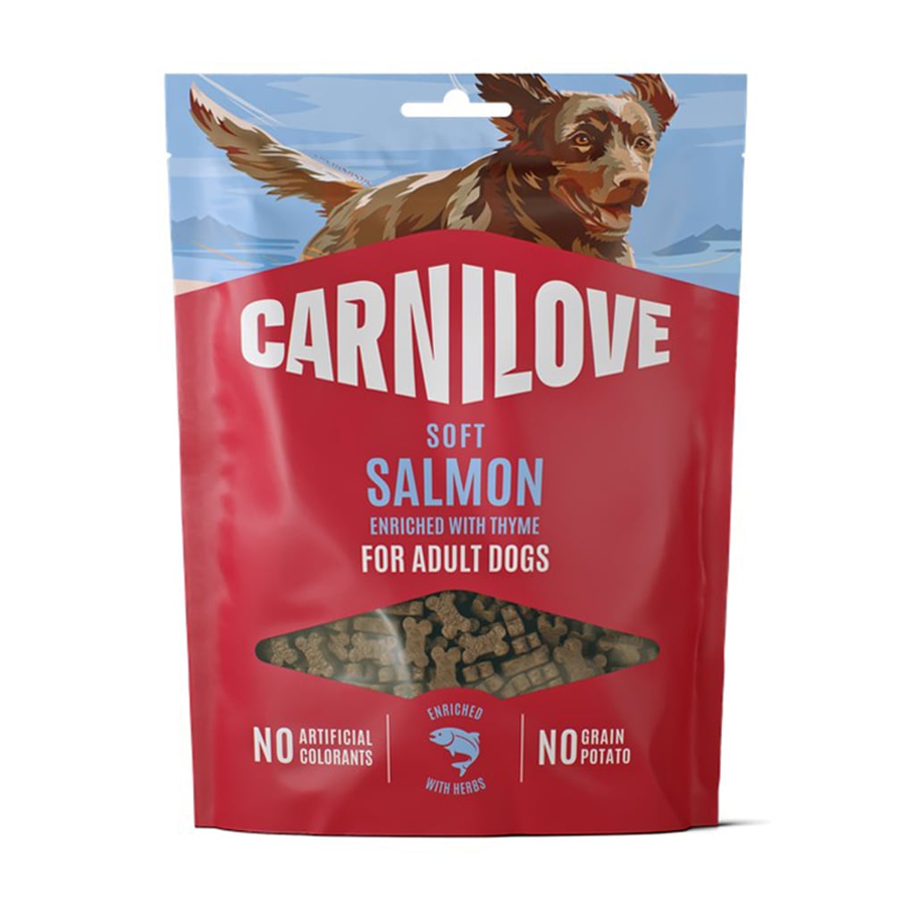 Ласощі для дорослих собак Carnilove Soft Snack Salmon With Thyme з лососем та чебрецем, 200 г